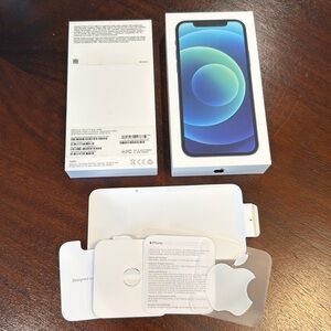 IPHONE 12 box with inserts as pictured + apple sticker :)